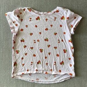 Old Navy Girls Pink Strawberry Short Sleeve T Shirt Size M (8)